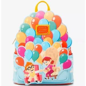 Loungefly Disney Pixar Up Carl & Ellie Balloons Mini Backpack BoxLunch Exclusive